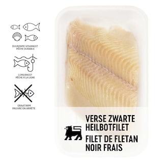 Delhaize | Zwarte Heilbotfilet | In Zee Gevangen 