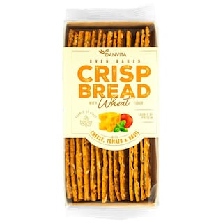 Danvita | Crisp bread | Fromage | Tomates | Basilic 