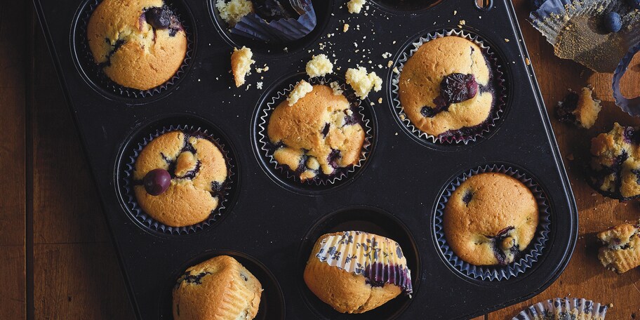 Muffins met bosbessen