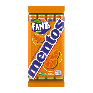 Mentos | Snoepjes | Fanta | 4 Rollen 