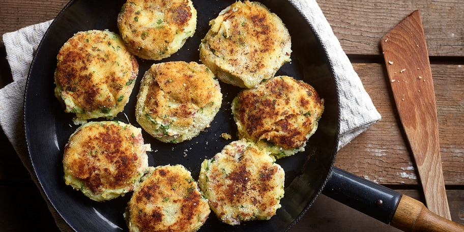 Aardappelkoekjes met Ardense ham