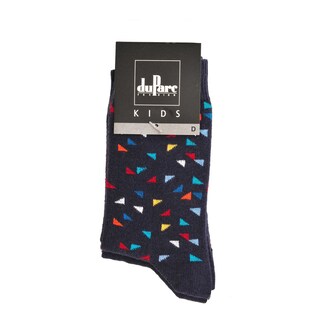 duParc | Chaussettes enfants | triangles gris foncé  | 23/26 