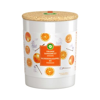Air Wick | Bougie Décorative | Liège Orange Sanguine & Encens 