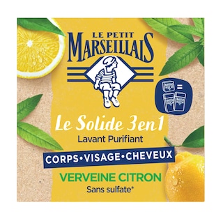 Le Petit Marseillais | 3 en 1 Le Solide | Verveine citron 