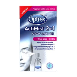 OPTREX| Spray Oculaire ActiMist 2en1 Yeux Secs-Irrités |10ml