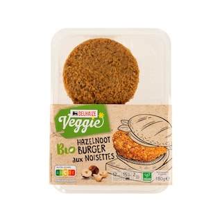 Delhaize | Bio | Burger aux noisettes | Végétarien | Bio 