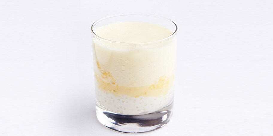 Ananas au lait de coco et au chocolat blanc