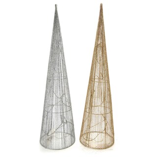 Delhaize | Cotton String Cone | Led | 40cm 
