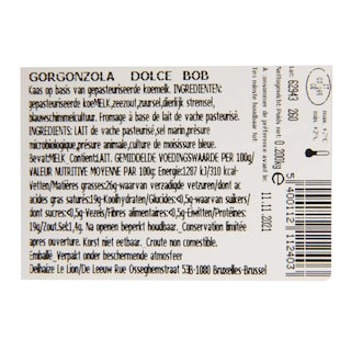 Delhaize | Schimmelkaas | Gorgonzola | AOC | Blok 