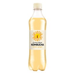 Carpe Diem Kombucha Lemon Ginger 500 ml PET |Tisane|Carpe Diem Kombucha Lemon Ginger 50cl PET