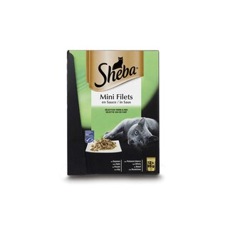 Sheba | Mini Filets | Aliment chat | Sauce | Mix 12 x 85 gr