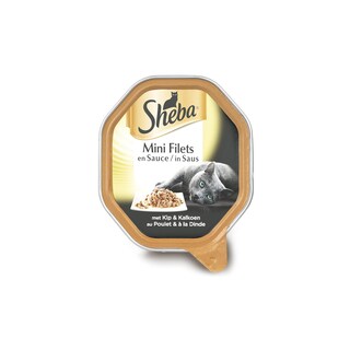 Sheba | Mini Filets | Kattenvoeding | Kip-Kalkoen 