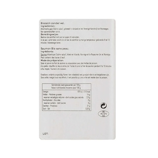 Delhaize | Bio | Saumon | Atlantique | Sans peau | Bio 