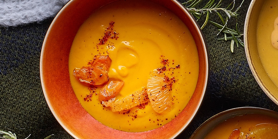 Soupe de carottes au curcuma et à l’orange