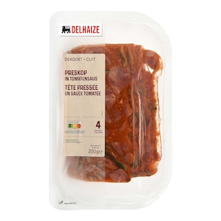 Delhaize | Tête pressée | Sauce tomate | Tranches 