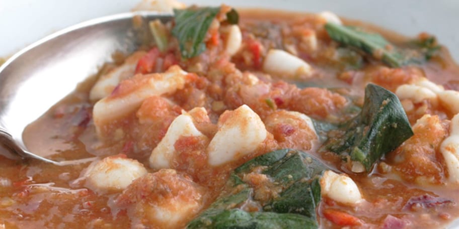 Calamars sautés à la mauricienne