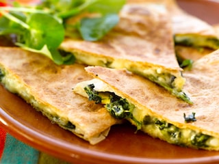 Quesadillas aux épinards