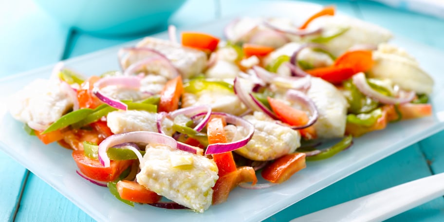 Vis in salade op z’n Andaloesisch