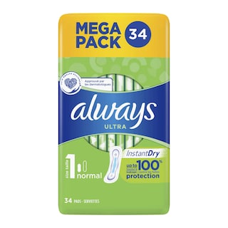 Always | Ultra | Serviettes hygiéniques | Ultra normal | Protection 