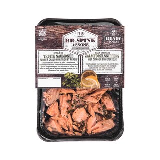 RR Spink | Zalmforelsnippers met  citroen & peterselie 