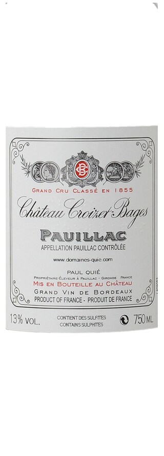 FR BORDEAUX PAUILLAC | CHATEAU CROIZET BAGES 2011 