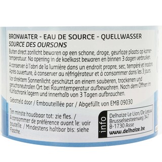 Delhaize | Bronwater|Niet bruisend|PET|Sportdop 