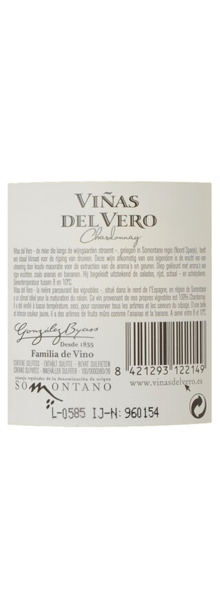 Espagne - Spanje | Somontano D.O. | Vinas Del Vero Chardonnay Blanc 