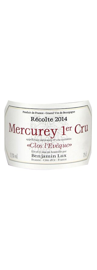 France - Frankrijk | France - Bourgogne | Mercurey 1er Cru Clos L'Evêque 2014 Rouge 