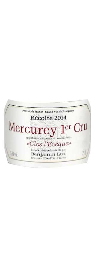 France - Frankrijk | France - Bourgogne | Mercurey 1er Cru Clos L'Evêque 2014 Rood 