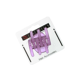Delhaize | Care | Dubbele haarklem | 4 cm, roze 