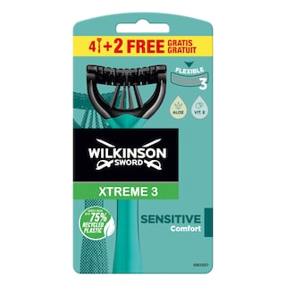 Wilkinson Sword | Scheermes | Xtreme 3 | Sensitive | 4+2 gratis 