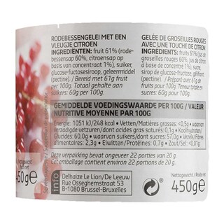 Delhaize | Gelei | Rode bessen 