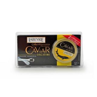 Labeyrie | Caviaar oscietre met 2 lepels in jade 