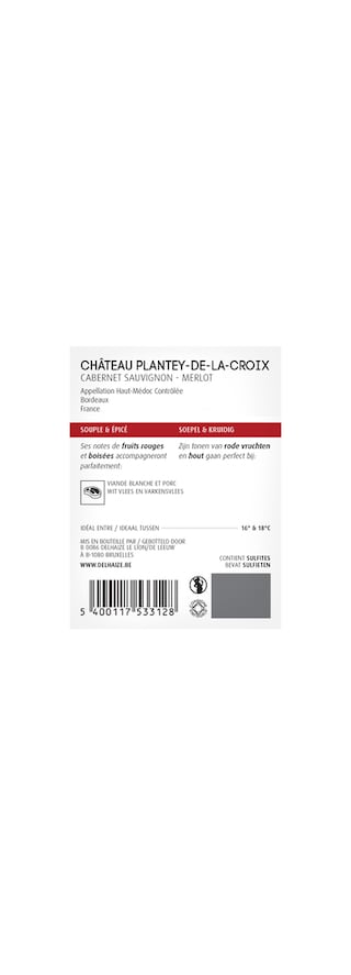 Chateau Plantey De La Croix | Haut-Médoc 75 cl