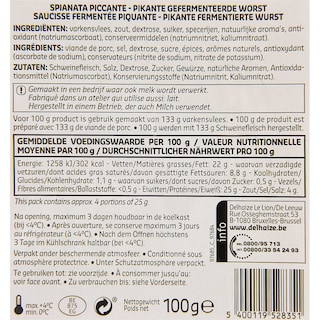 Delhaize | Spianata piccante 