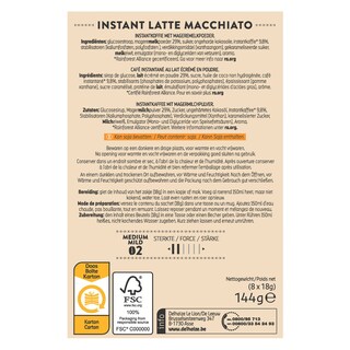 Delhaize | Café | Instantané | Stick | Latte Macchiato 8 x 18 gr
