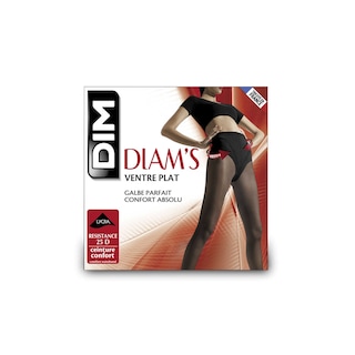 Dim | Diams | Panty ventre plat | zwart | T4 
