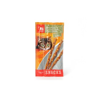 Delhaize | Kattenvoeding | Snacks | Zalm-Forel | Sticks 