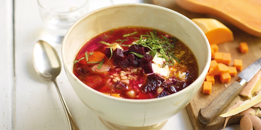 Soupe-repas ‘Ebly’ au fromage de chèvre