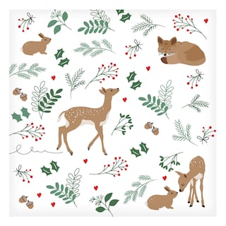 Happy Paper | Serviettes | Forest Vert | 33cm 