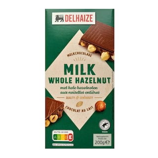 Delhaize | Chocolat au Lait | Noisettes Entières 