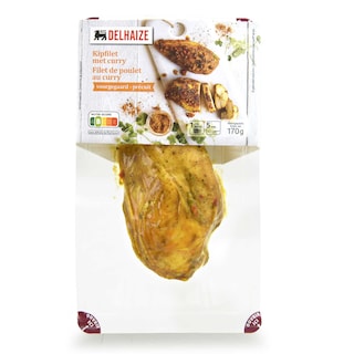 Delhaize | Gekookte kippenfilet gekruid met curry 