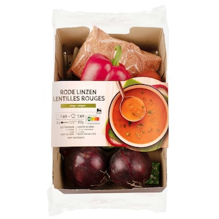 Delhaize | Boîte de repas | Soupe lentilles rouges 850 gr