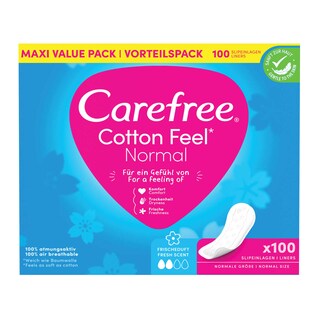 Carefree | 100ct | Fresh cotton feel 