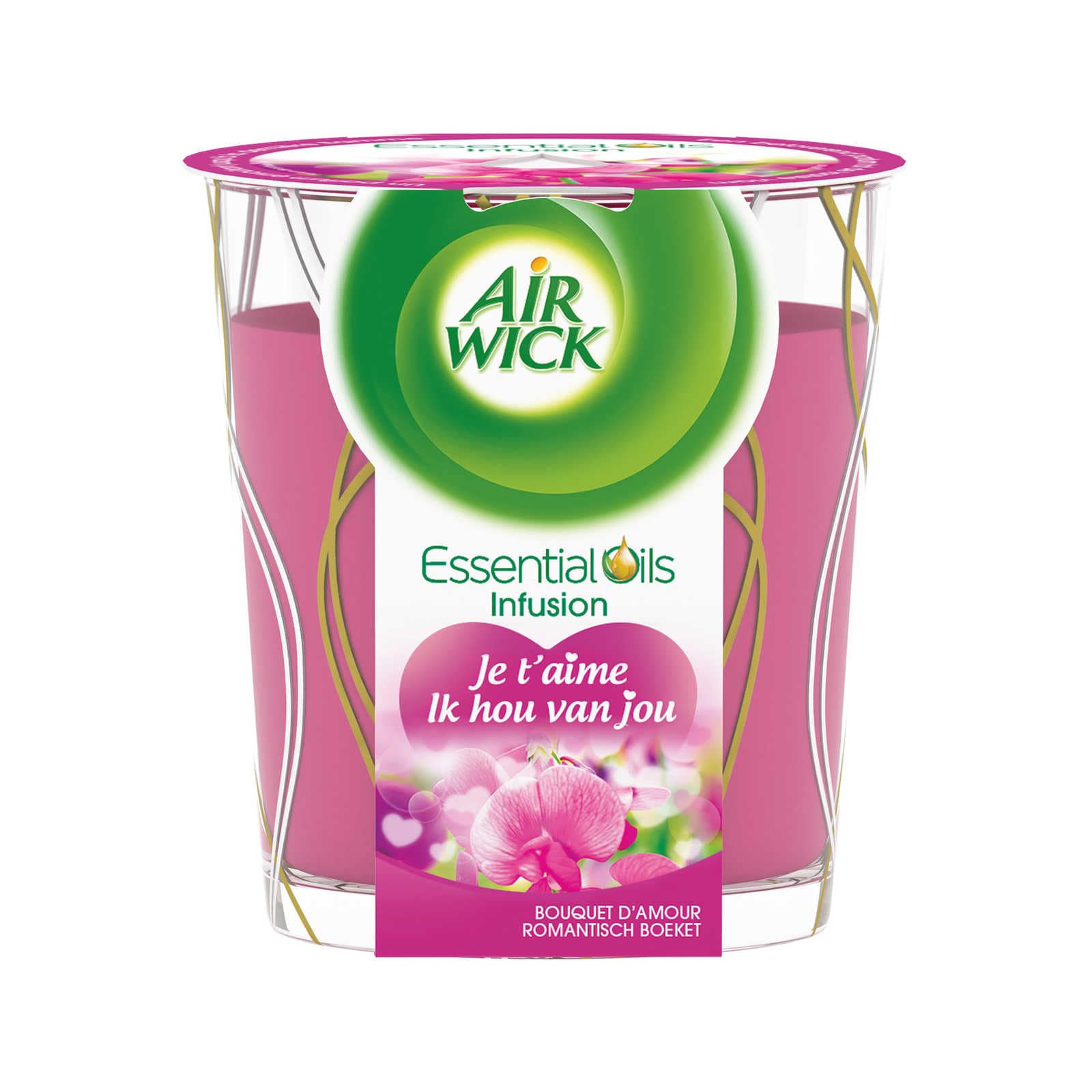 Air Wick Kaars decorative Ik Hou Van Jou 1 st Delhaize
