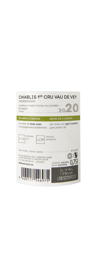 France-Frankrijk | Bourgogne-Chablis 1er Cru | Chablis 1Cru Vau de Vey 20 White 