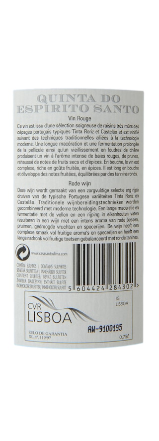 Portugal | Lisboa IGT | Quinta Espirito Santo Rouge 