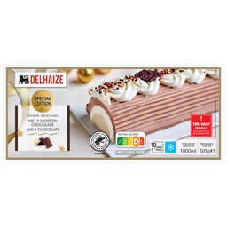 Bûche | 3 chocolats