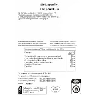 Delhaize | Bio | Filet |Poulet | Bio 