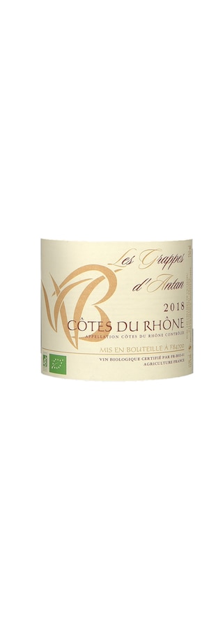 France - Frankrijk | Rhône - Côtes du Rhône | Les Grappes d'Antan 2018 | BIO 